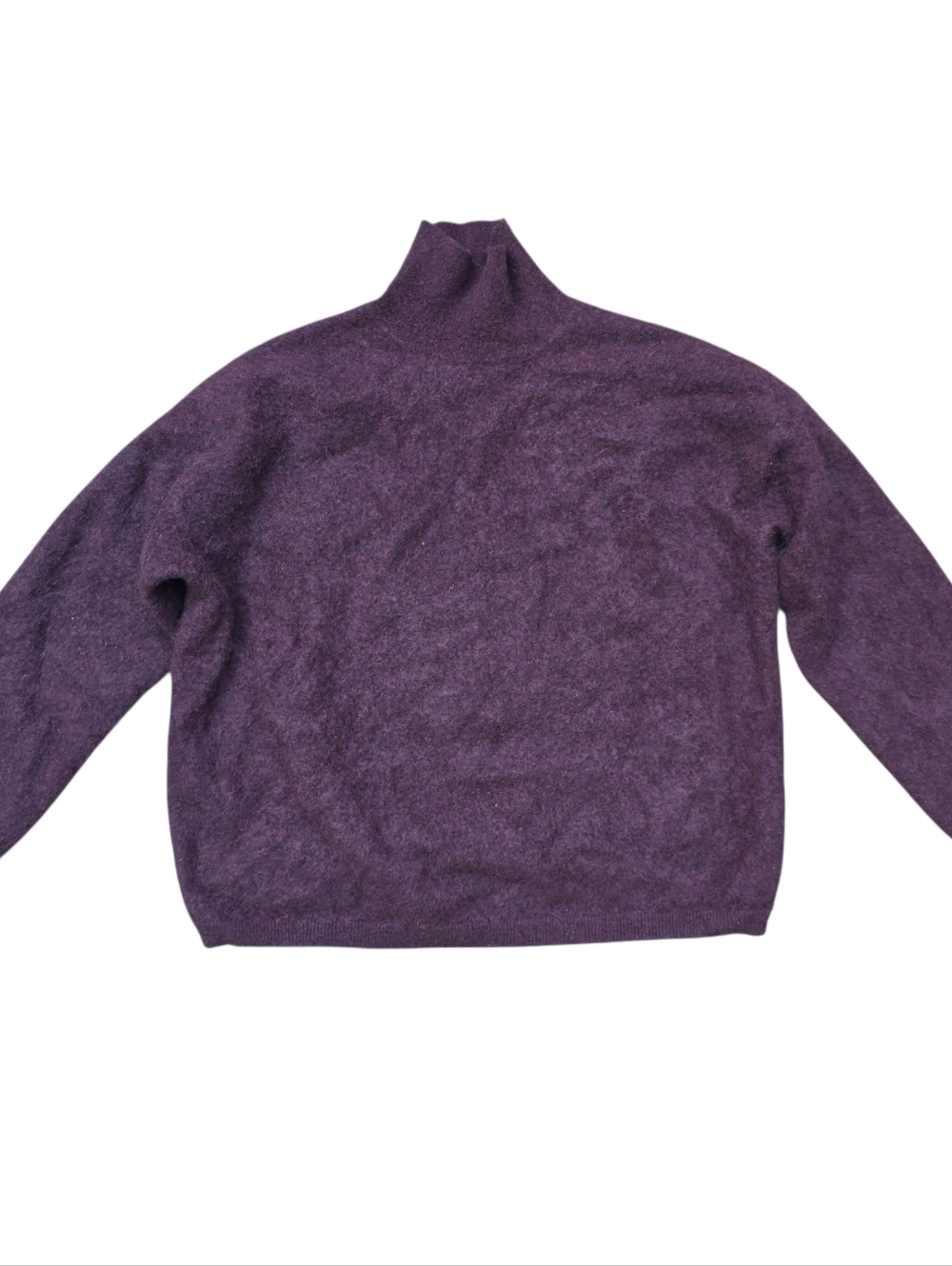 COS Deep Purple Funnel Neck Sweater